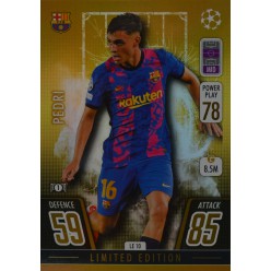 Topps Match Attax Extra Champions League 2021/2022 GOLD Limited Edition Pedri (FC Barcelona)